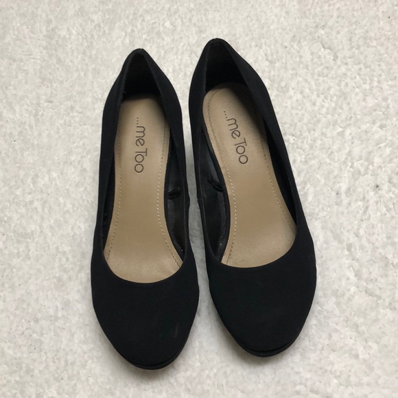 Black closed toe wedges - Picture 2 of 4